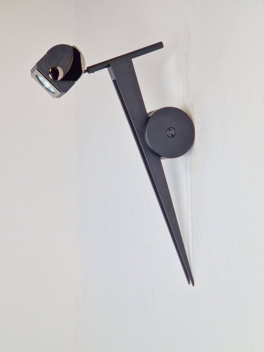 Postmodern Metal Wall Spot Lamp from Debsch Aster, Italy, 1980s