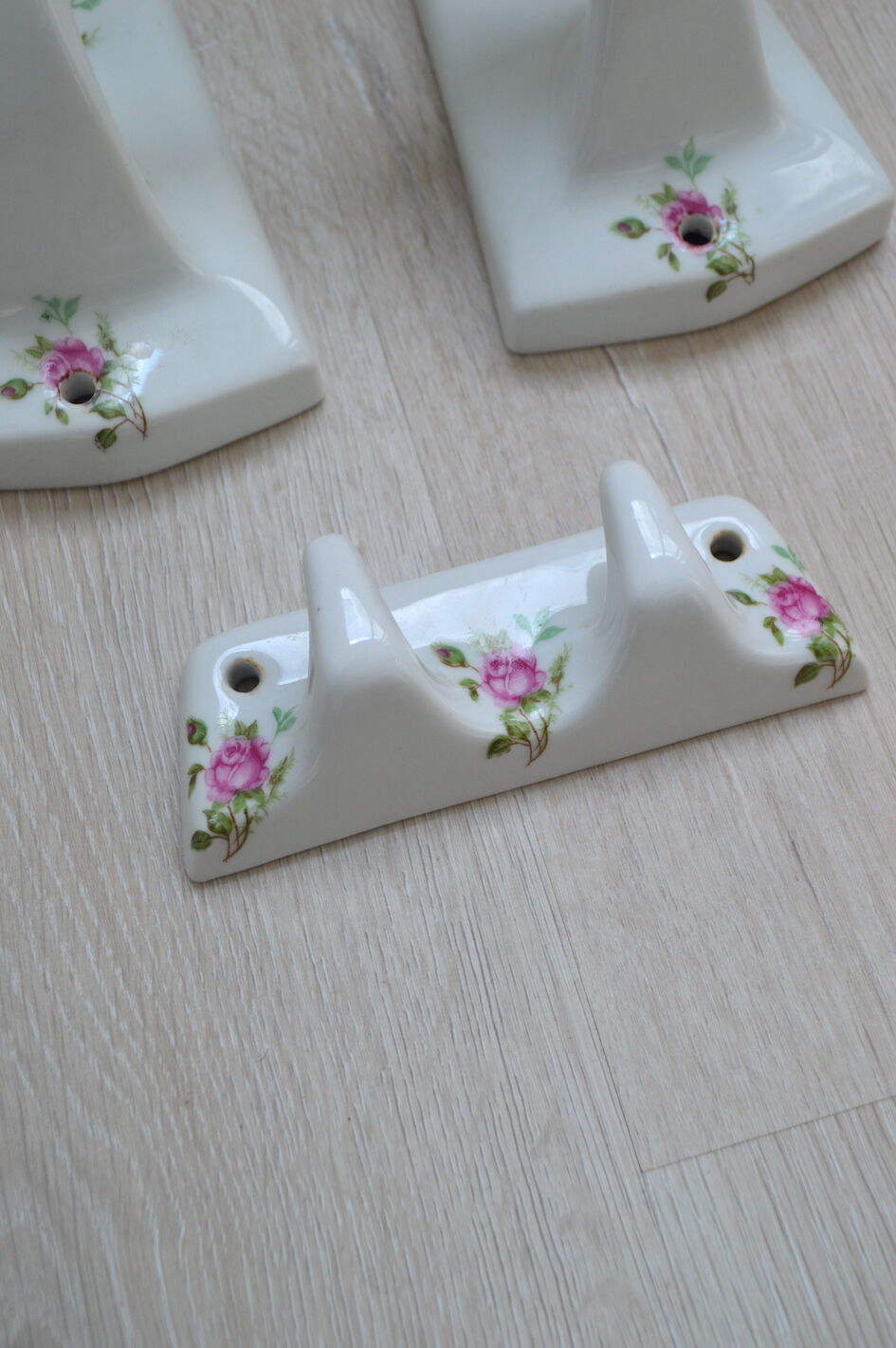 Coat racks and tea towel racks vintage limoges porcelain