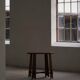 Modern Danish, side table / sculptural console in oak, 1940s