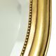 French Gold Leaf Gilded Crested Mirror Baroque Style Facet 84cm