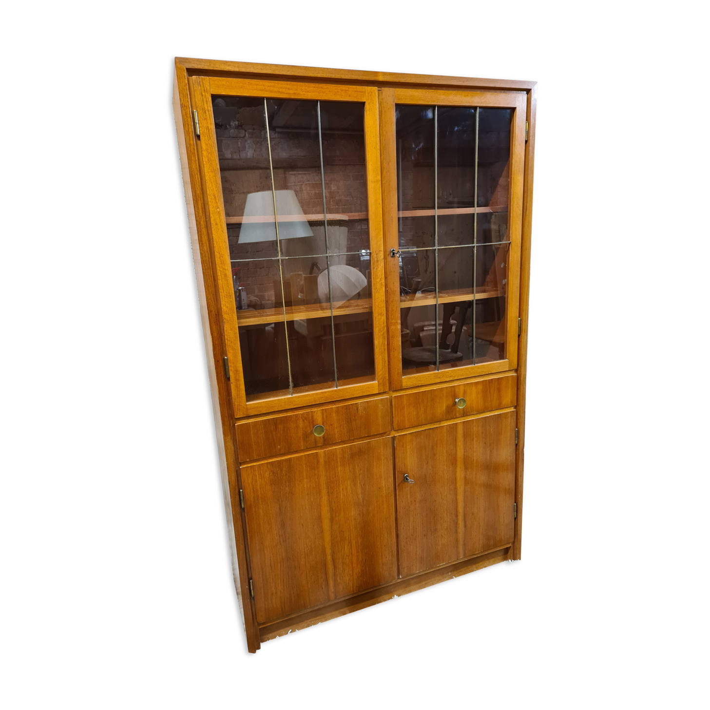 Showcase library 1960 vintage Scandinavian