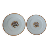 Set of two serving plates from Creil and Montereau