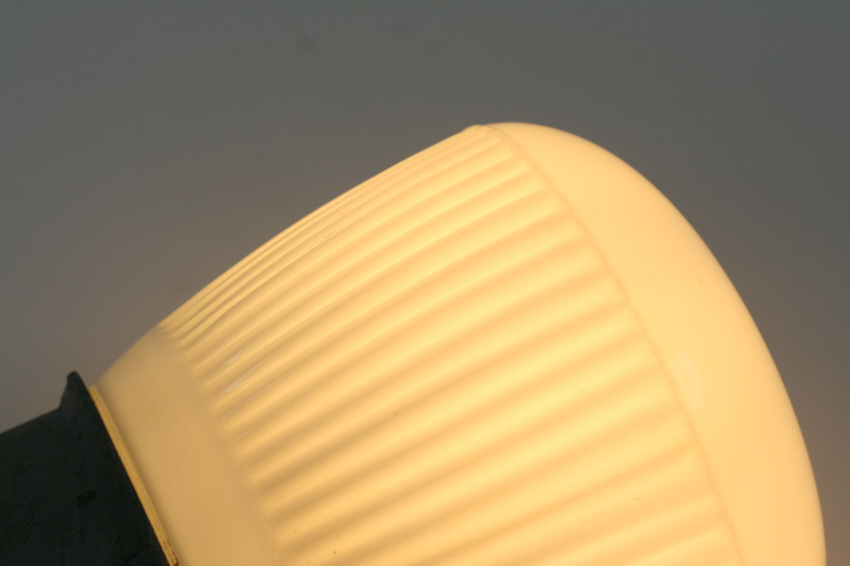 Vintage German Industrial Opaline Sconce