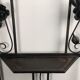 Cloakroom / Art Deco period coat rack in black wrought iron