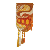 Vintage Smyrna wall hanging rug
