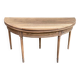 Louis XVI console dining table, extendable, renovated walnut from the 18th century.