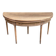 Louis XVI console dining table, extendable, renovated walnut from the 18th century.