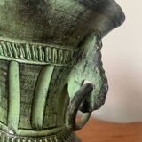Ancient Greek style ceramic vase with curls