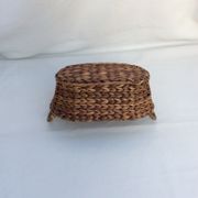 Two-handled wicker basket
