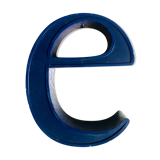 Vintage metal sign letter