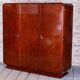 Art Deco Wardrobe in Mahogany attributed to J. Halabala for Up Zavody, Czech, 1920s