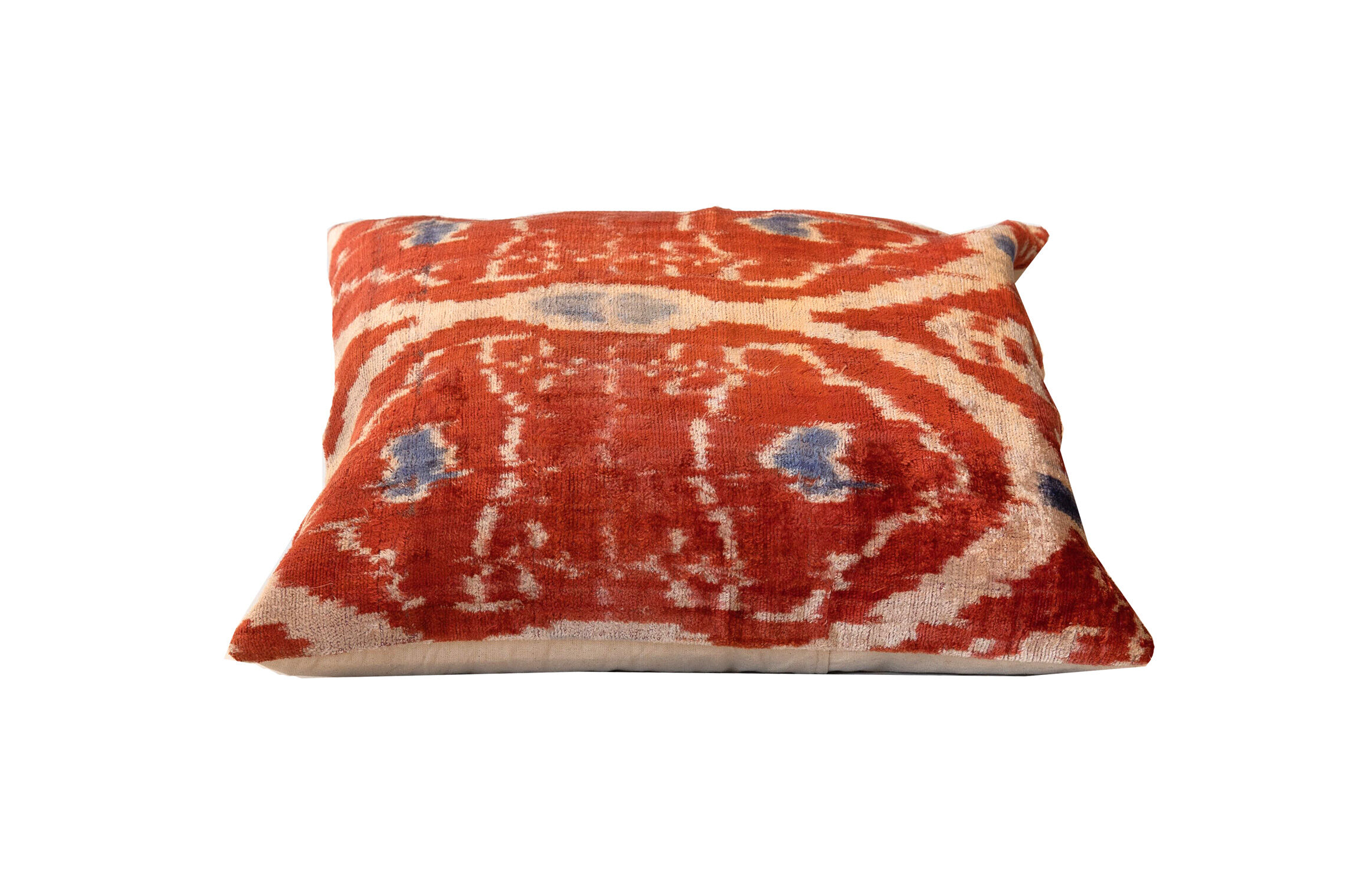 Coussin en soie de velours khotan