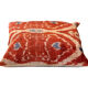 Coussin en soie de velours khotan
