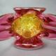 Art glass vase in pink and amber by Josef Hospodka, 1960s