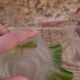 Green glass tulip