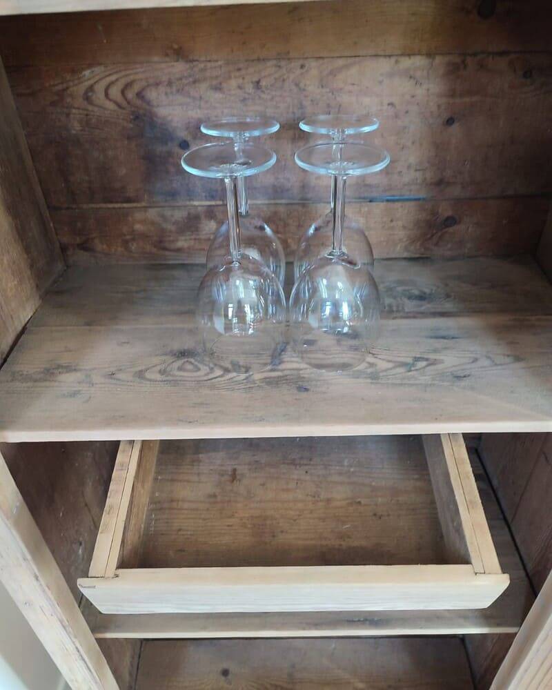 Vintage wooden wardrobe - 1 door