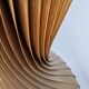 Large vintage hanging lamp veneer wood Hans Agne Jacobsson