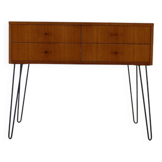 Commode à tiroirs en teck recyclé danois des années 1960