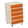 Desserte Flair plastique orange et blanc