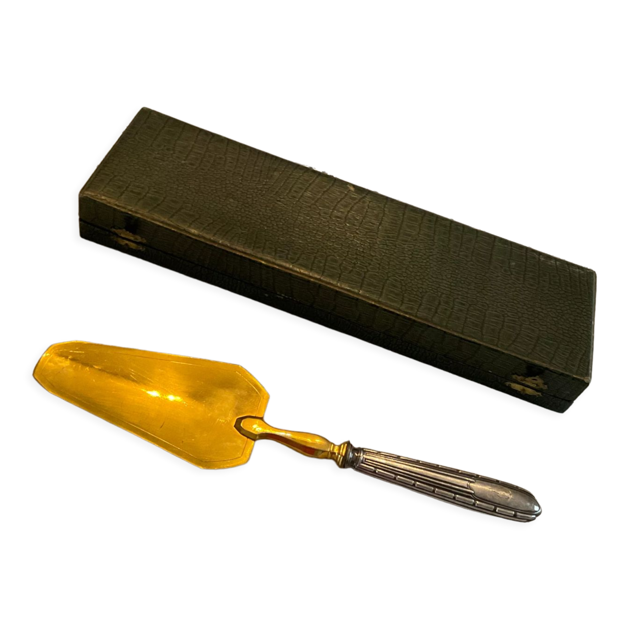 Pie shovel, Art deco, felix brothers, silver stuffed