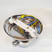 1970s wall lamp in brass and Murano glass by Kaiser Leuchten