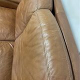 Vintage 2-seater leather sofa