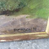 Signed forest landscape from 1992