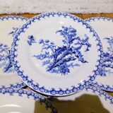 6 assiettes à dessert Gien Chardons (7)