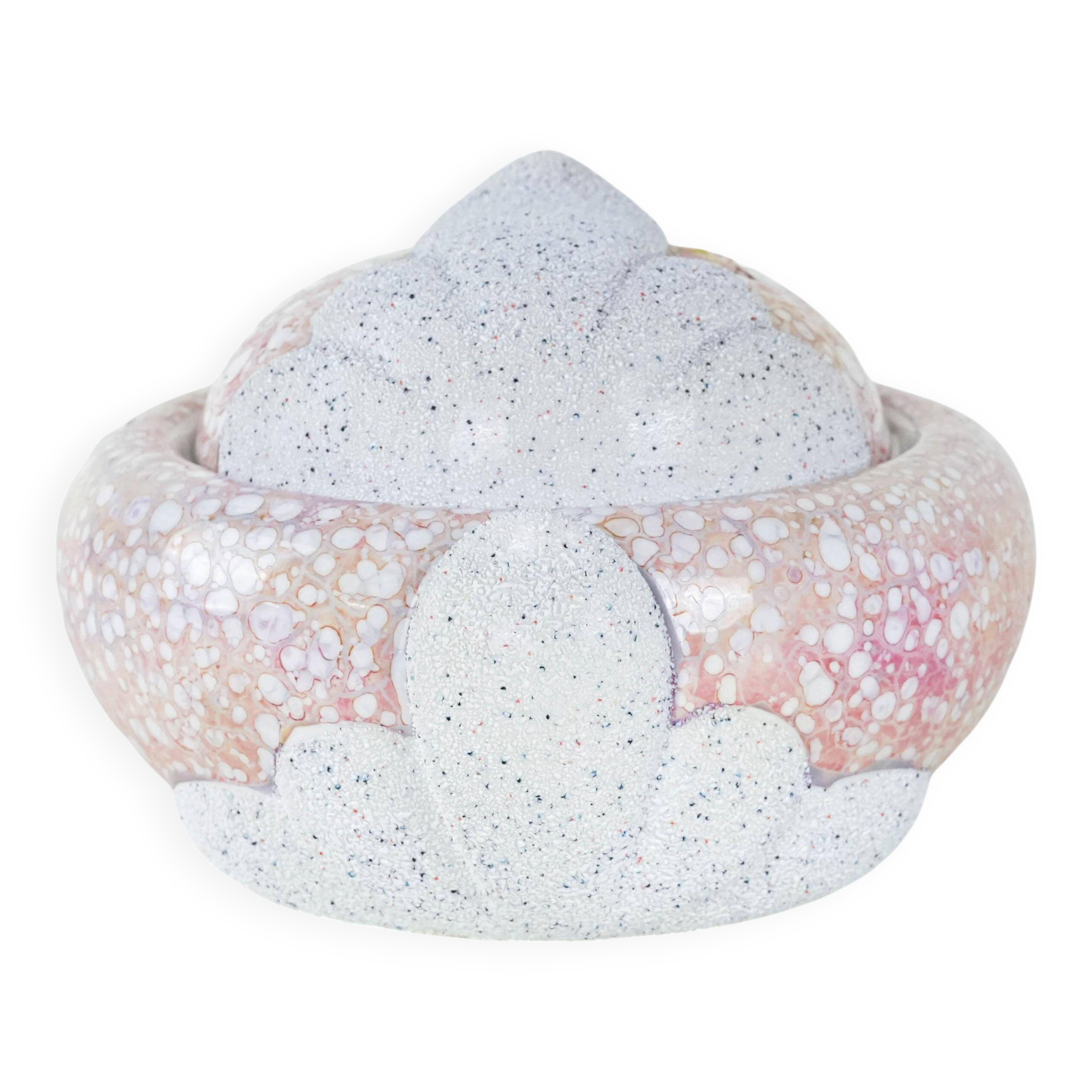 Ceramic sugar bowl, Italian design, 1970s, made in Italy