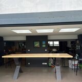 Solid wood high table