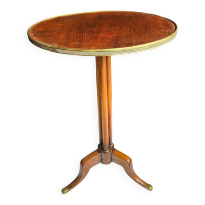 Table d’appoint / guéridon XIXe, piétement tripode “dragon couronné”