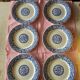 Flat plates Gien with blue patterns in perfect condition.