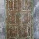 Porte indienne avec cadre, décor motifs floraux peints à la main