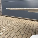 Original Knoll Tulip oval dining table (198cm) Carrara marble