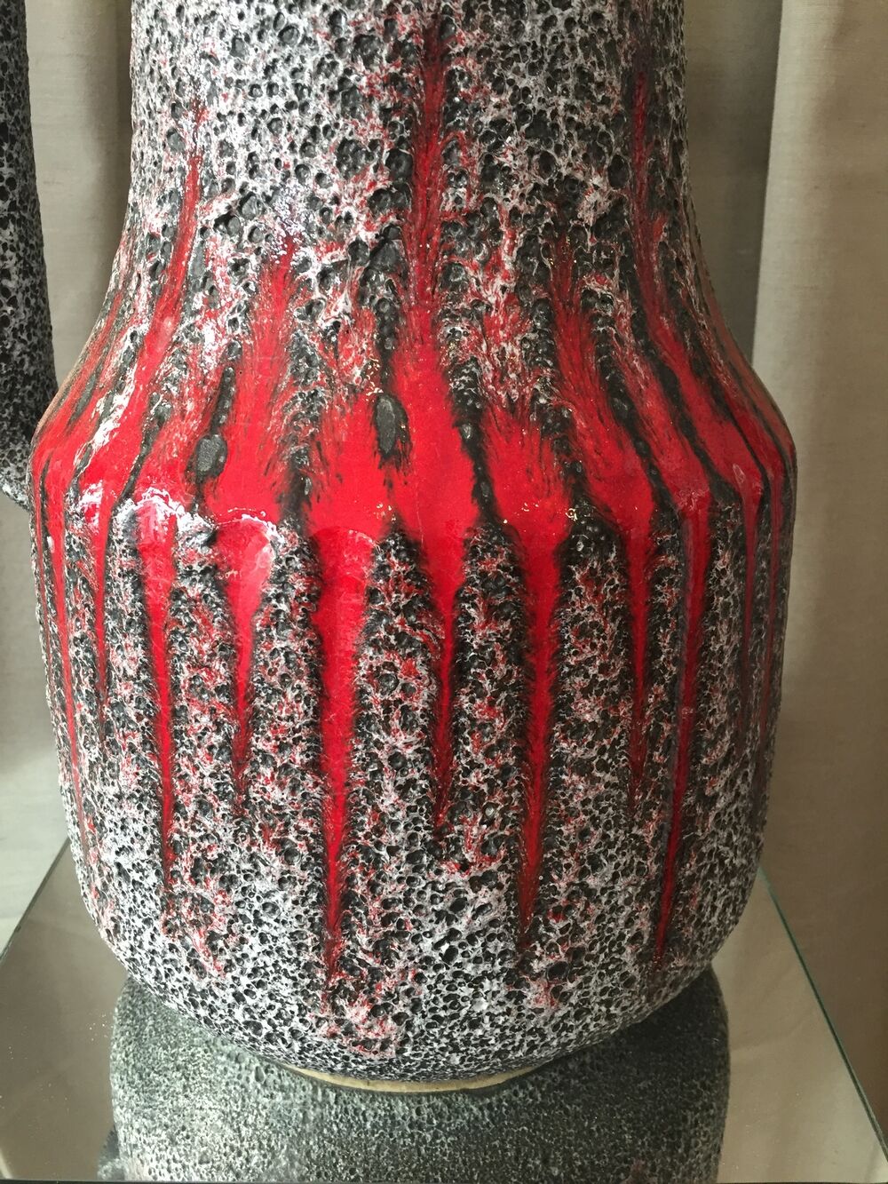 Vase west germany deco vintage scheurich