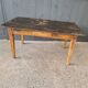 Wooden farmhouse table top black patina