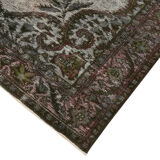 Hand-Knotted Vintage Turkish 1980s 175 cm x 302 cm Grey Rug