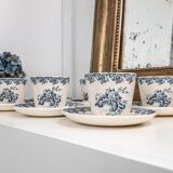 Gien earthenware coffee service, Terre de fer