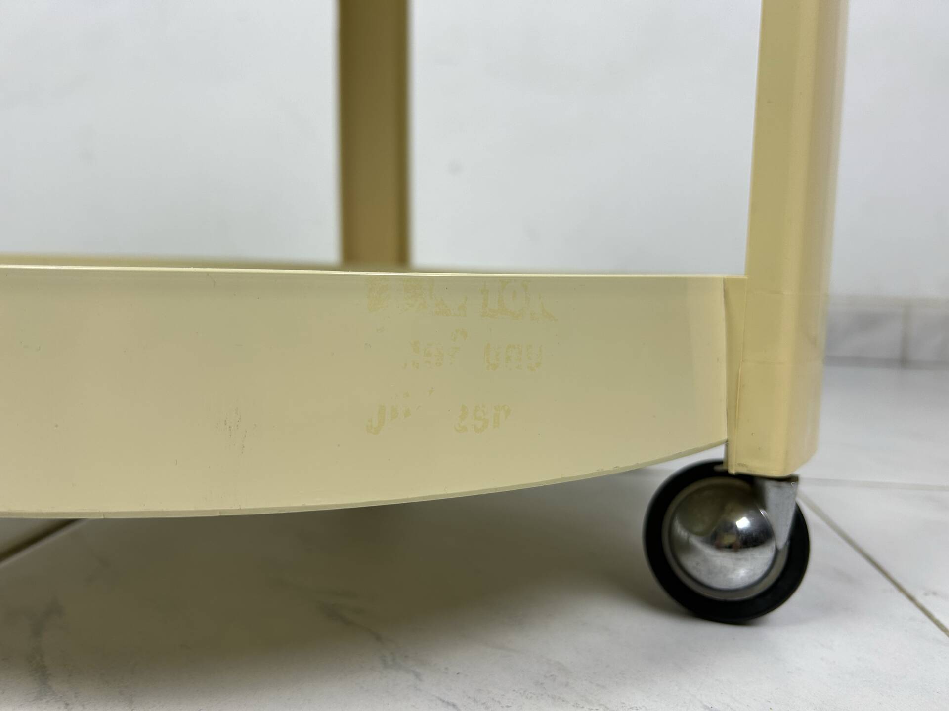 Vintage space age trolley side table