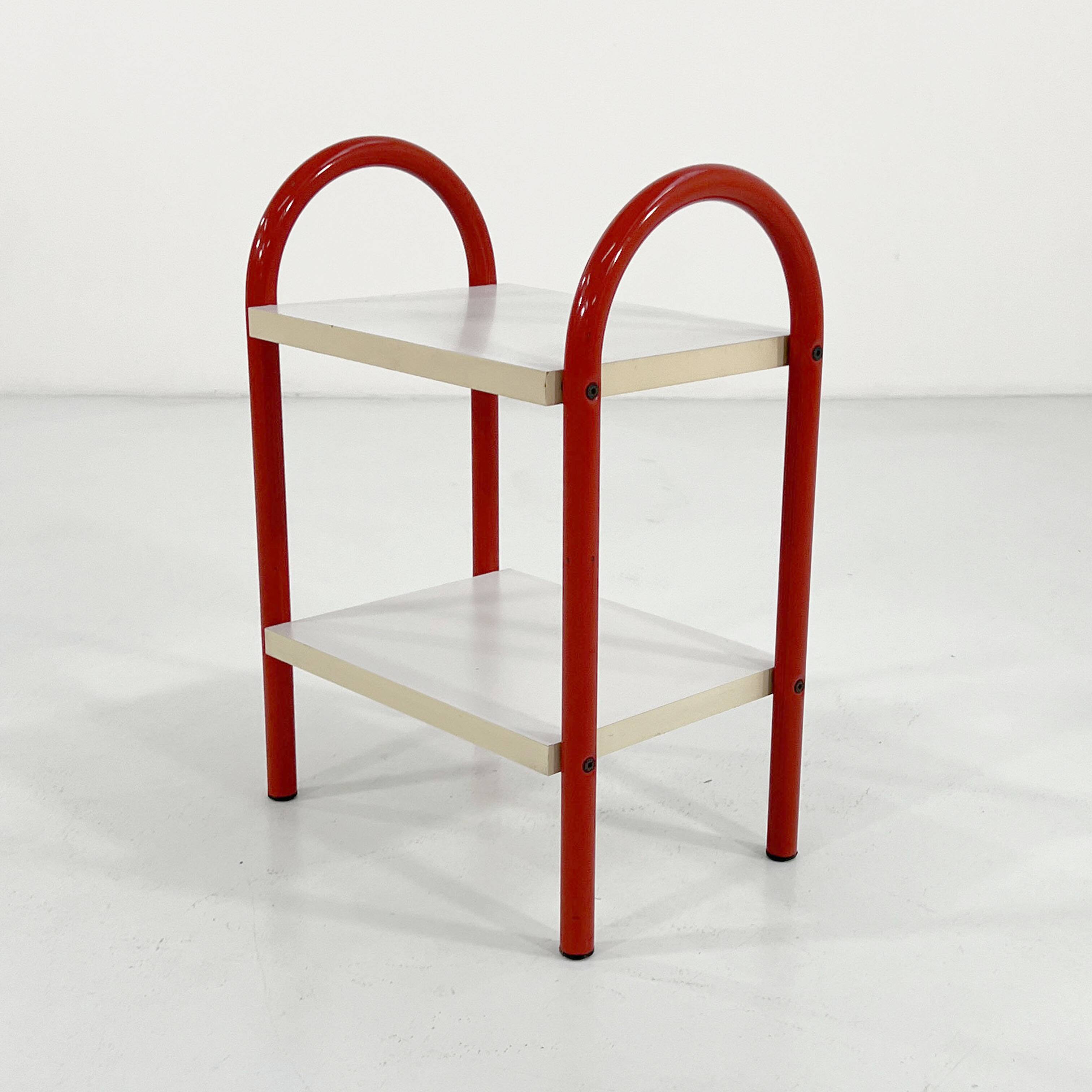 Coral tubular side table, 1980