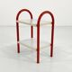Table d'appoint en tubulaire corail, 1980