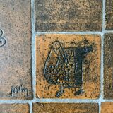 Wooden and ceramic coffee table, Jacques Blin design 1950