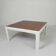 Table basse avec plateau en bois de wengé, années 1960