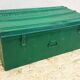 Military green metal trunk