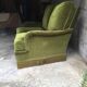 Canapé vintage velours vert