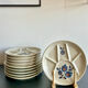 Service de 10 assiettes en céramique de Saint-Amand