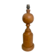 Turned wooden lamp