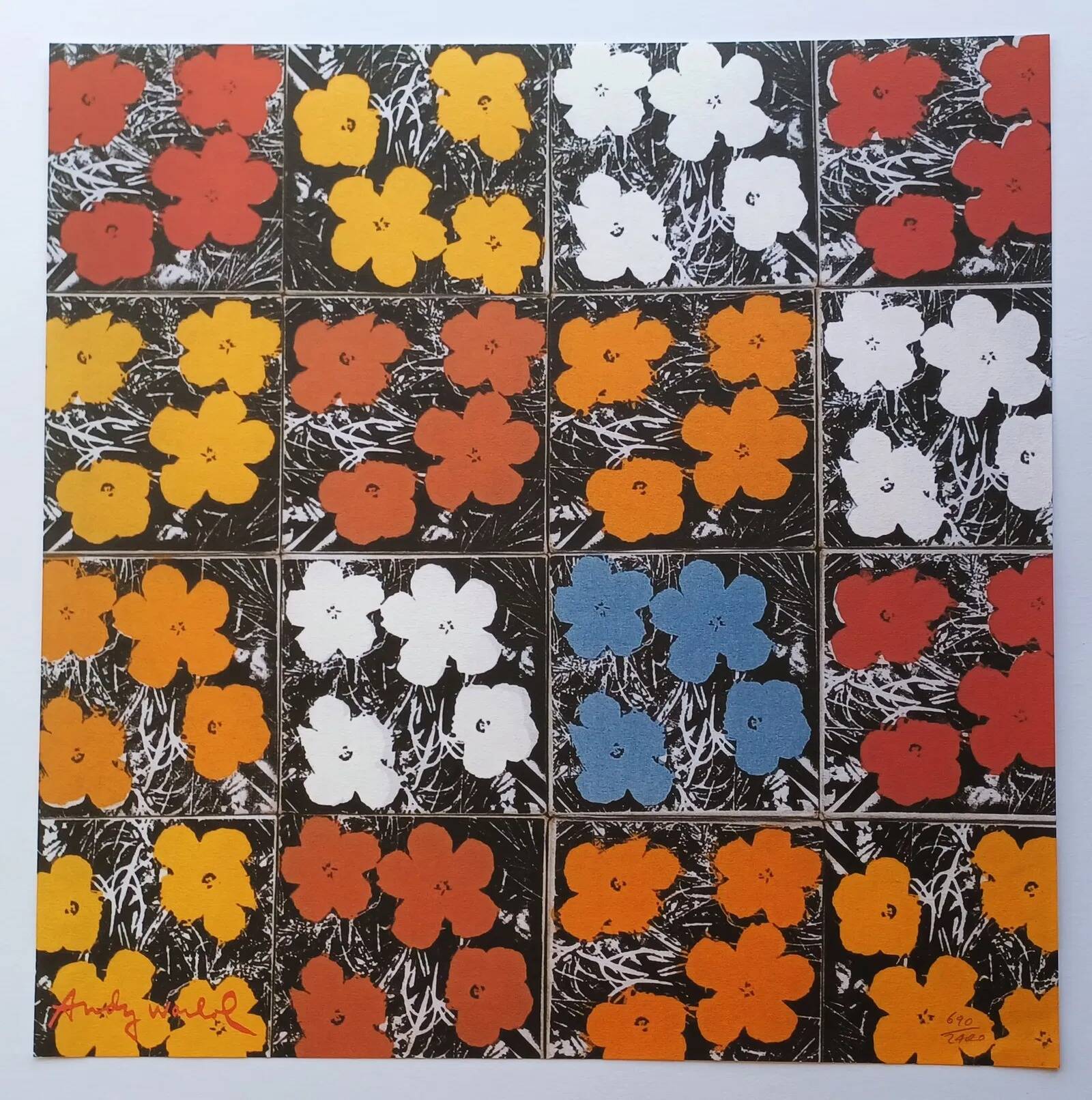 1986 Carnegie Museum of Art Andy Warhol Poppy Flowers Lithograph