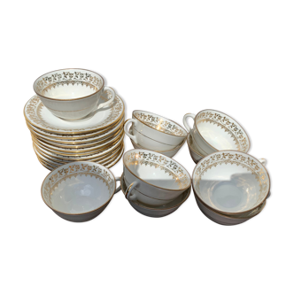 Set of coffee cups dough and enamels from Limoges
