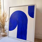 Electric blue textured board